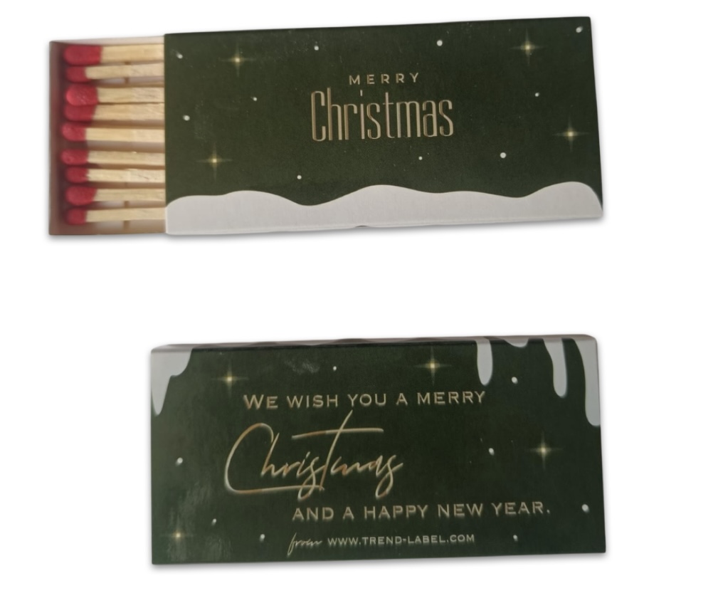 BIld Streichholzschachteln Art. 129xmas mit Werbeaufdruck