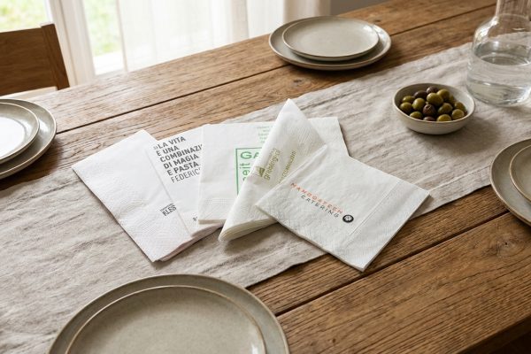 Servietten in einer Bar