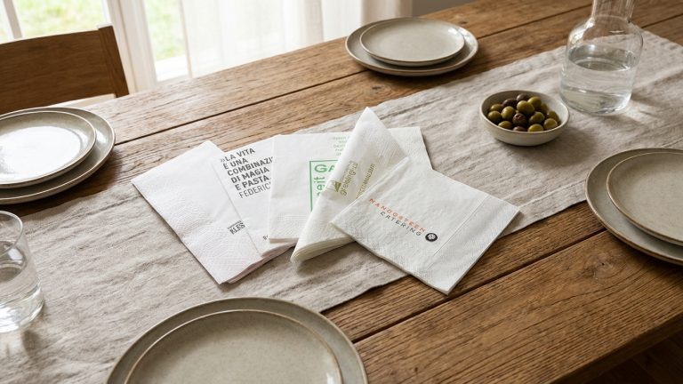 Bild bedruckte Servietten Blog