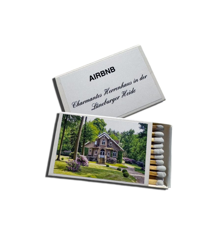 Bild Streichholzschachteln Art. 114digi mit Werbeaufdruck