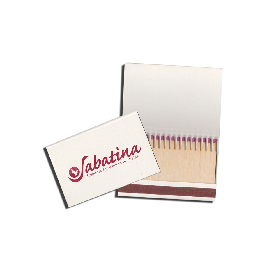 Bild Streichholzbriefchen Art. 142 mit Werbeaufdruck