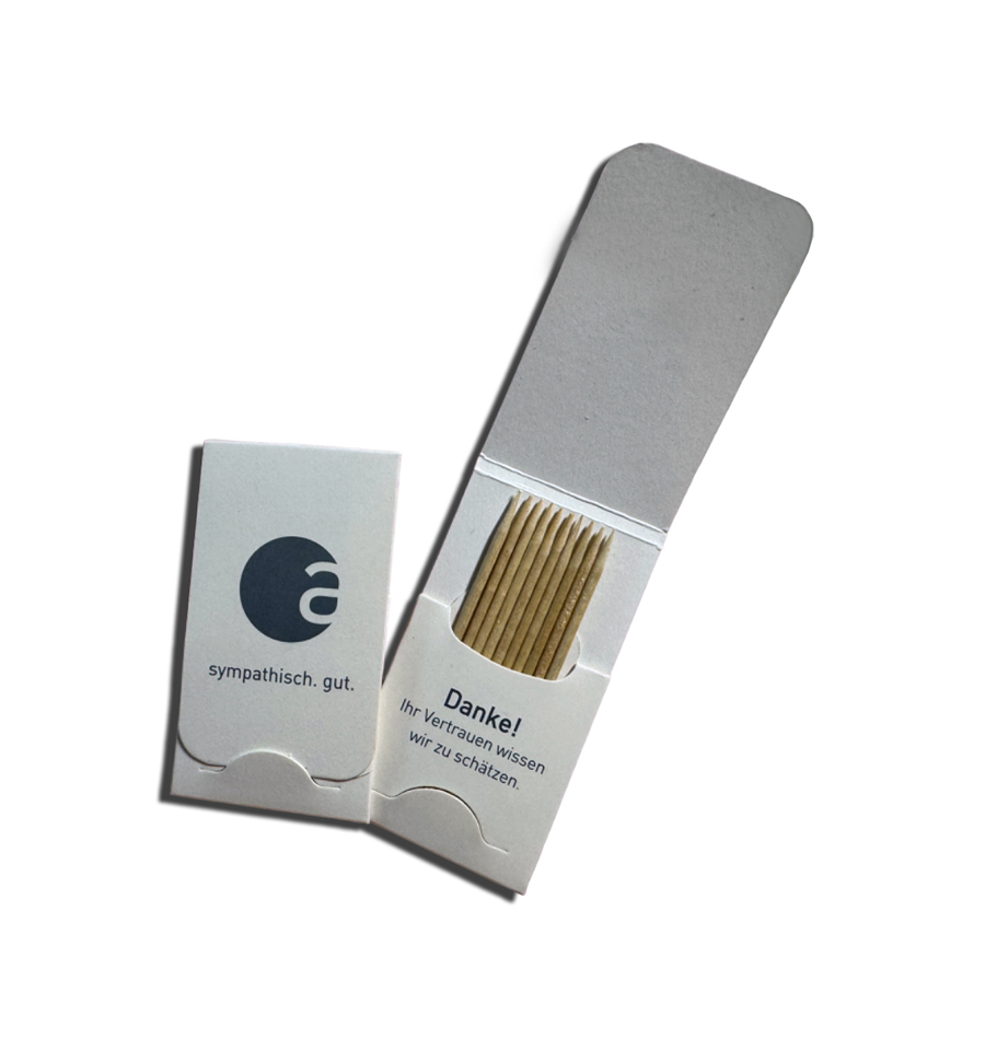 Bild Art.-610 Zahnstocherbriefchen bedrucken